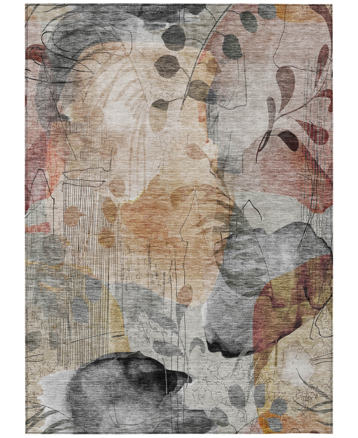 Addison Chantille Acn832 9'x12' Area Rug In Terracotta