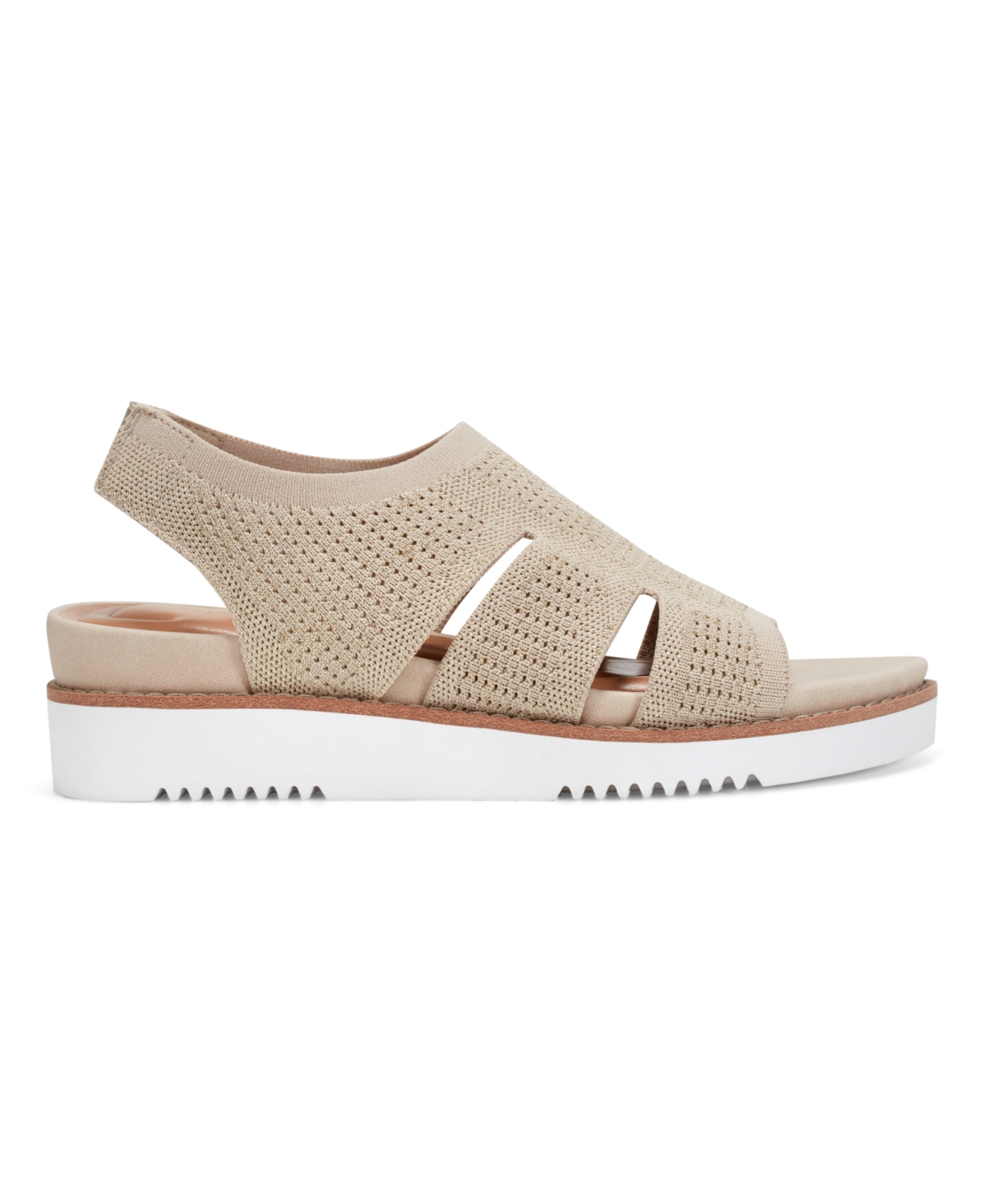 Shop Easy Spirit Women's Winslow Lightweight Knit Sandals In Beige,gold