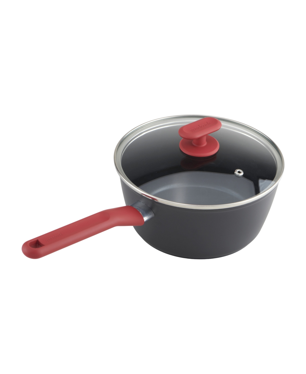 Goodcook Proease Aluminum Nonstick 2.5-quart Sauce Pan In Black