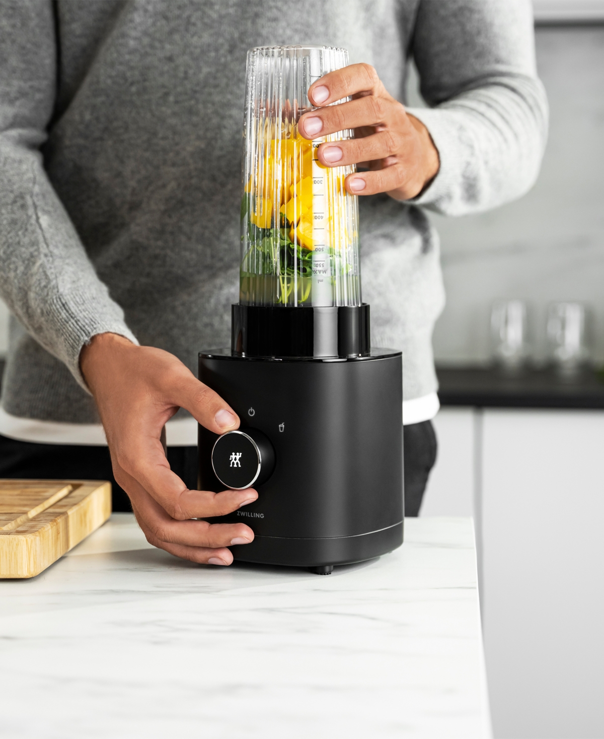 Zwilling Enfinigy 500-watt Personal Blender, Black In Black