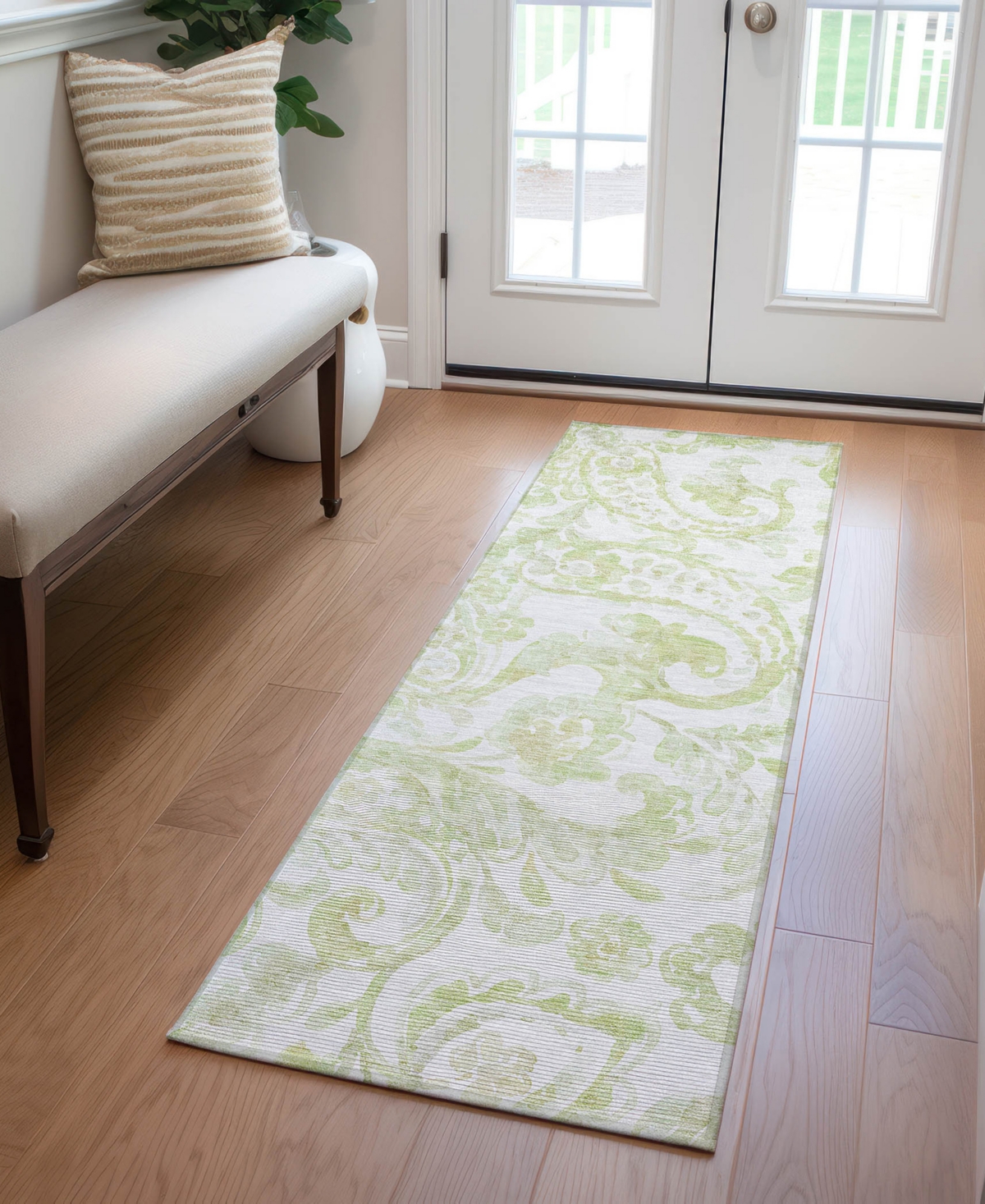 Addison Chantille Acn835 2'3"x7'6" Runner Area Rug In Sage
