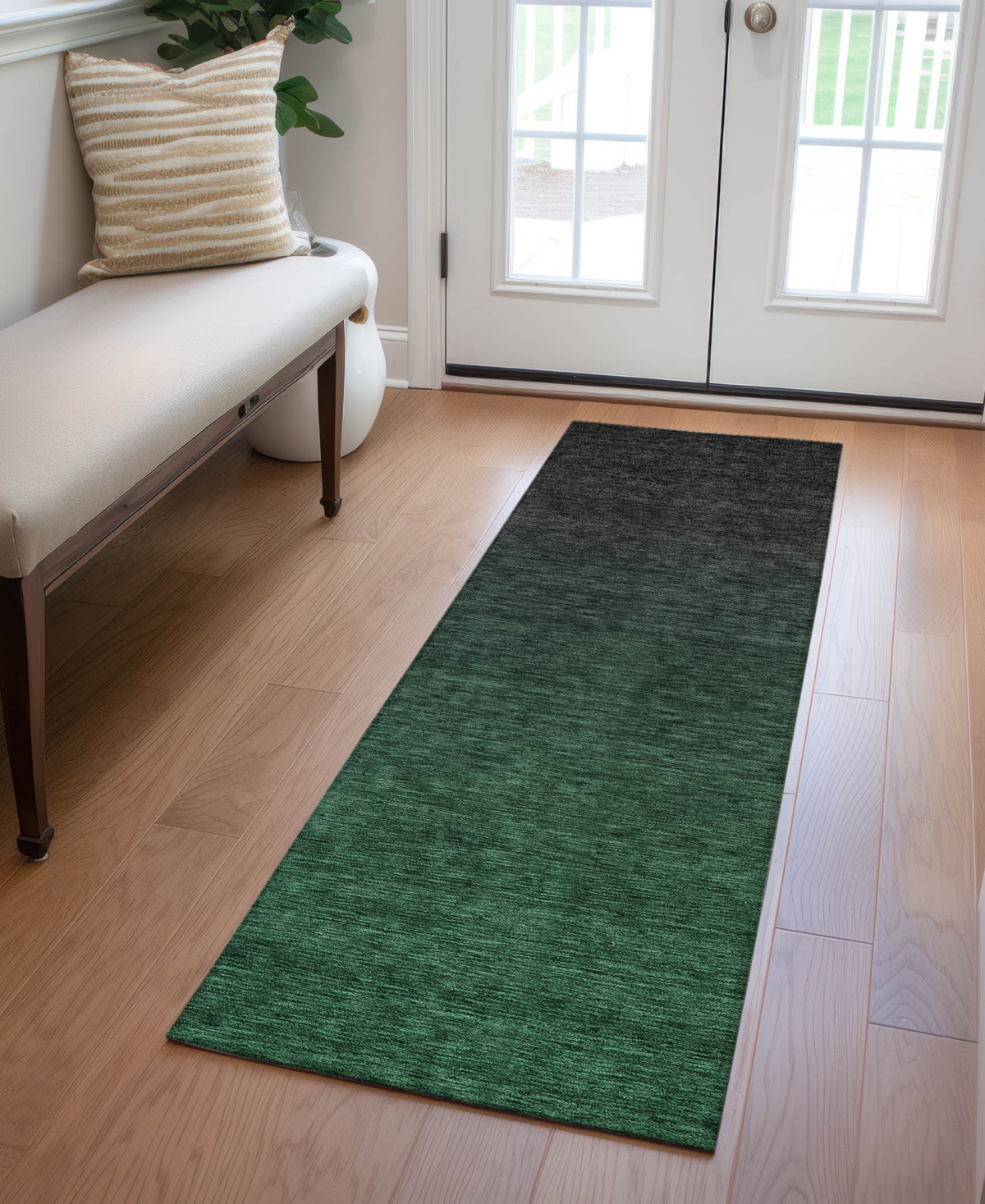 Addison Chantille Acn844 2'3"x7'6" Runner Area Rug In Jade