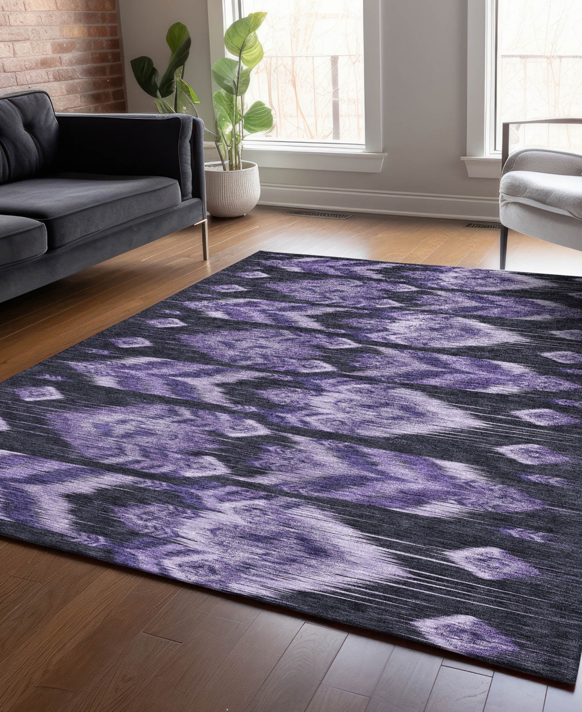 Addison Chantille Acn812 2'6"x3'10" Area Rug In Purple