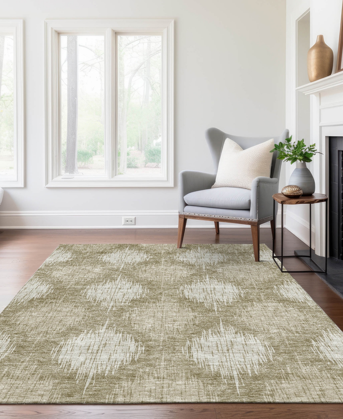 Addison Chantille Acn849 5'x7'6" Area Rug In Taupe