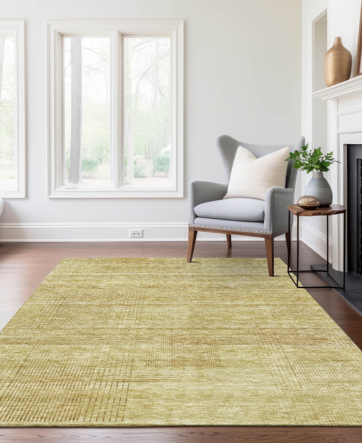Addison Chantille Acn820 8'x10' Area Rug In Gold