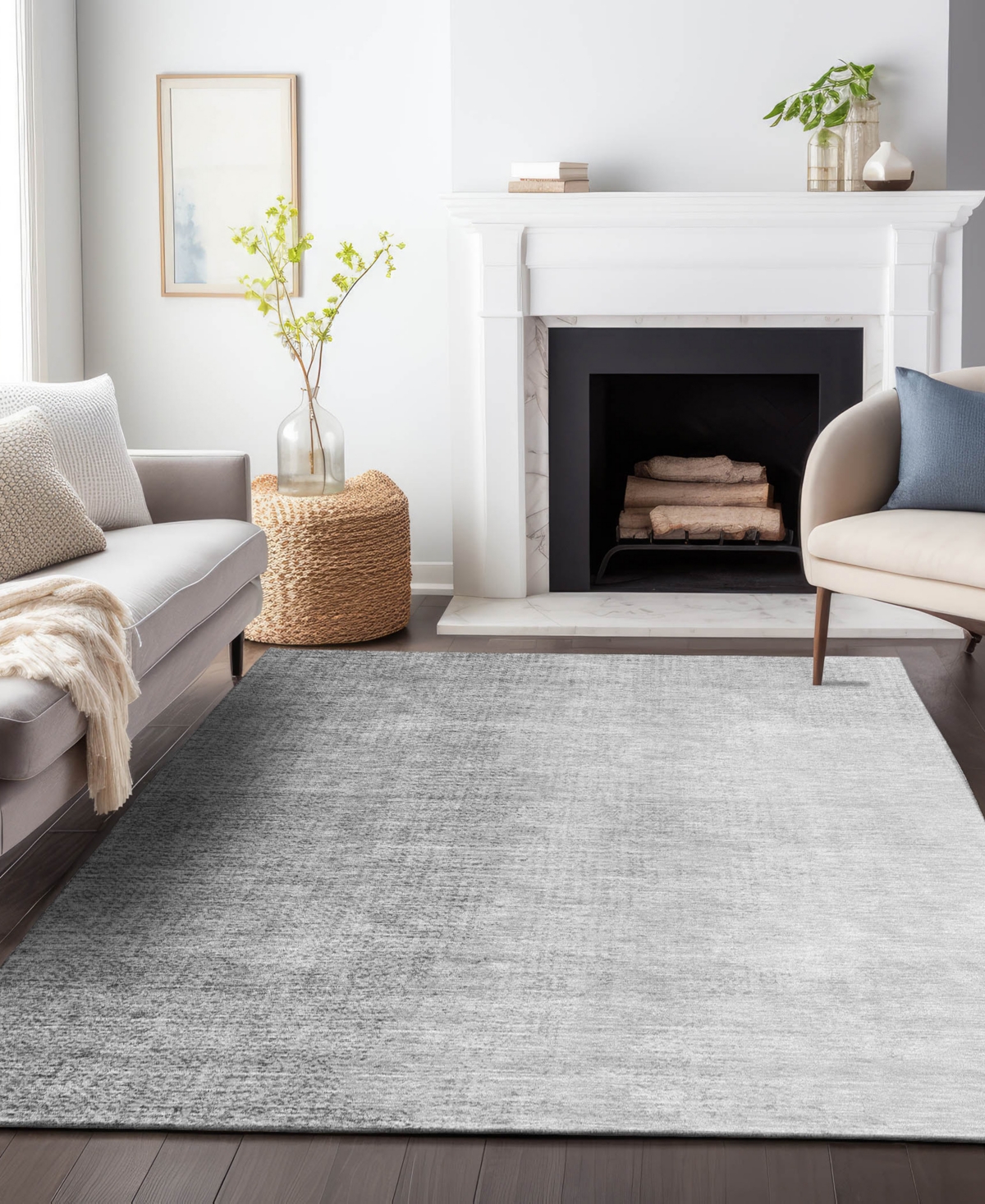 Addison Chantille Acn822 9'x12' Area Rug In Gray