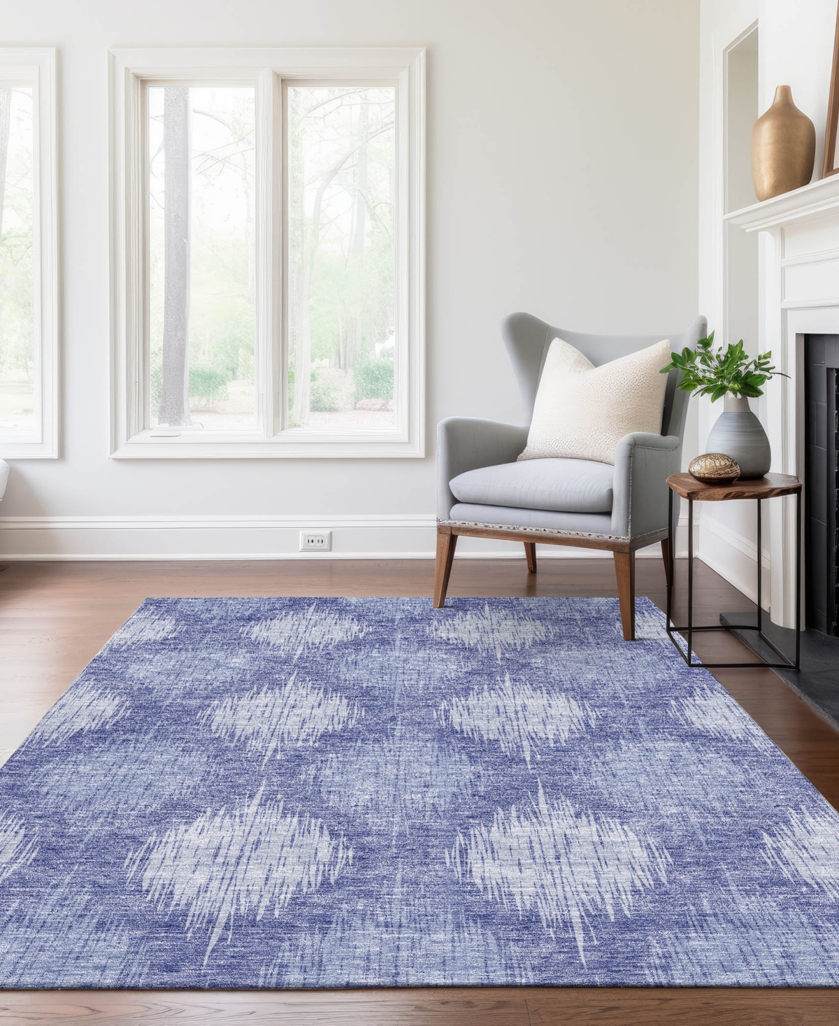 Addison Chantille Acn849 9'x12' Area Rug In Denim