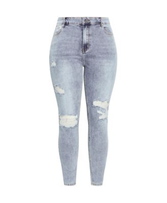 Women's Asha Jojo Distressed Detail Crop Jean