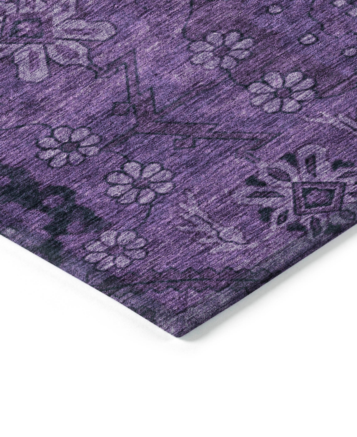 Addison Chantille Acn842 9'x12' Area Rug In Eggplant