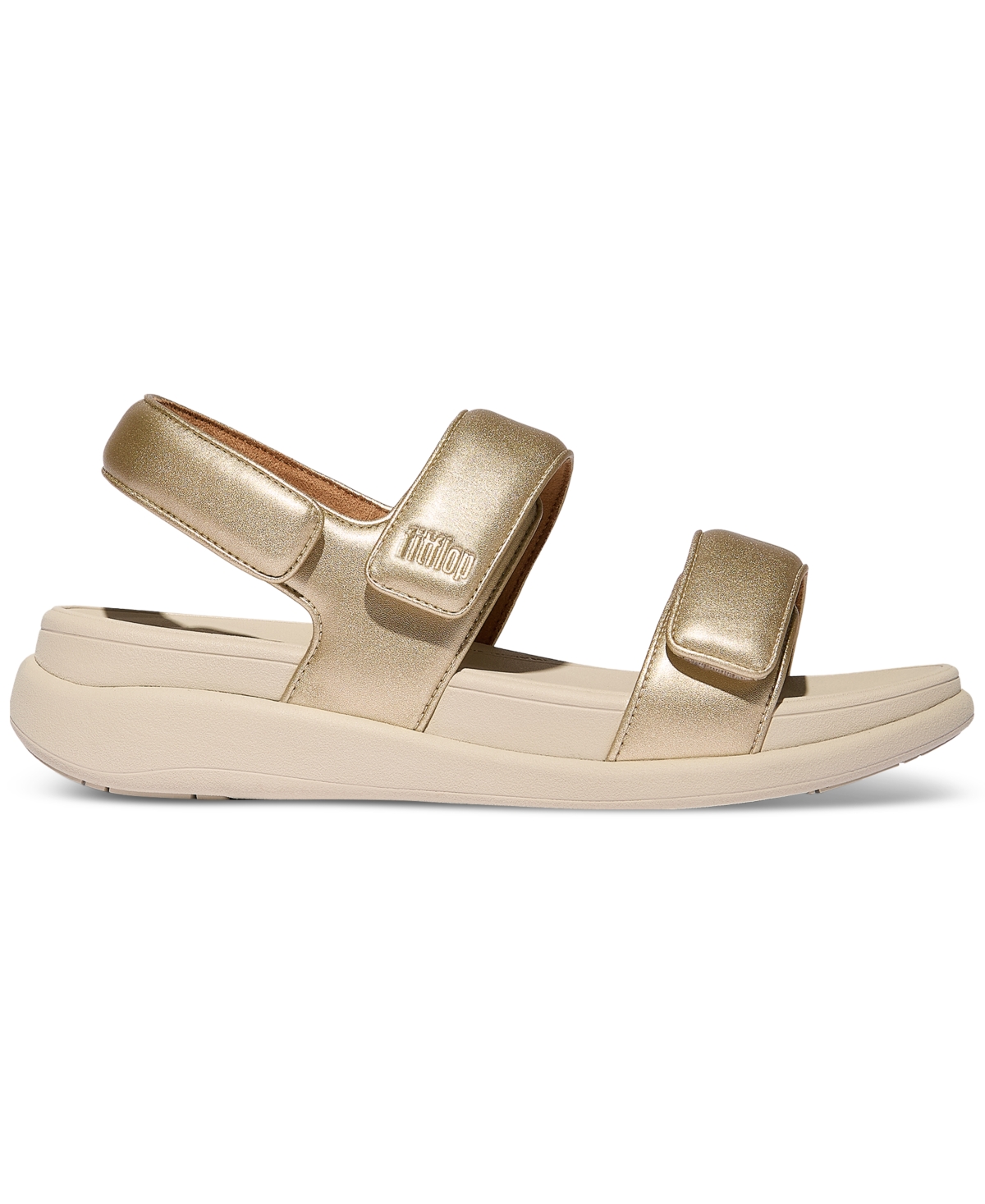 Fitflop F-mode Go Sandals In Platino