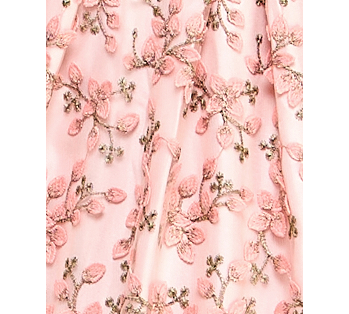 BCX JUNIORS' 3D FLORAL DEEP V-NECK OPEN-BACK GOWN, CREATED FOR MACY'S 