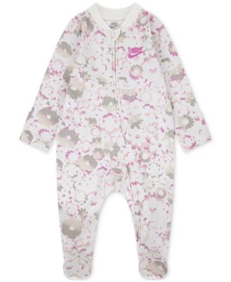 Nike - Baby Girls Flow-ral Printed Footed Coverall