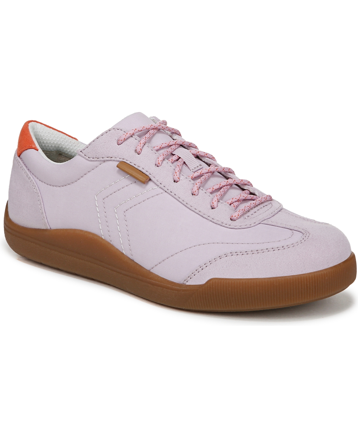Women's Be True Court Inspired Lace Up Sneakers - Lavender Faux Leather/Microfiber