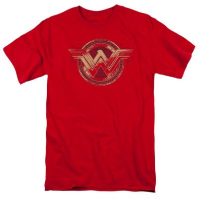 Mens Wonder Woman Shield Short Sleeve Adult Tee / T-Shirt