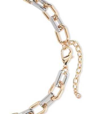 Two-Tone Link Necklace, 15" + 2" extender, Exclusively at Macy's