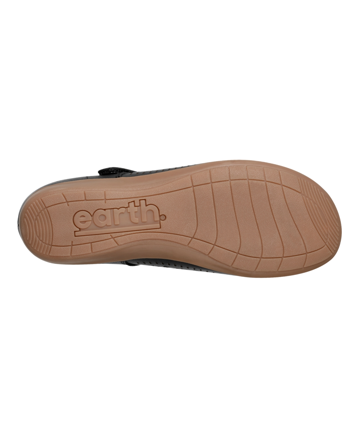 Shop Earth Women's Brady Mary Jane Round Toe Flats In Black Leather