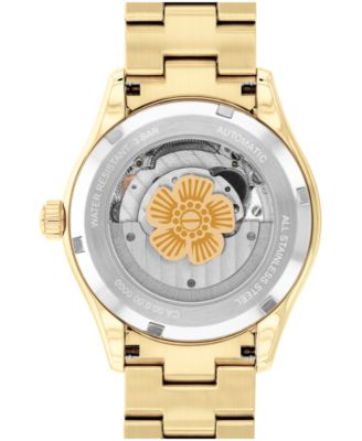 Women's Brooks Automatic Gold-Tone Stainless Steel Bracelet Watch, 38mm