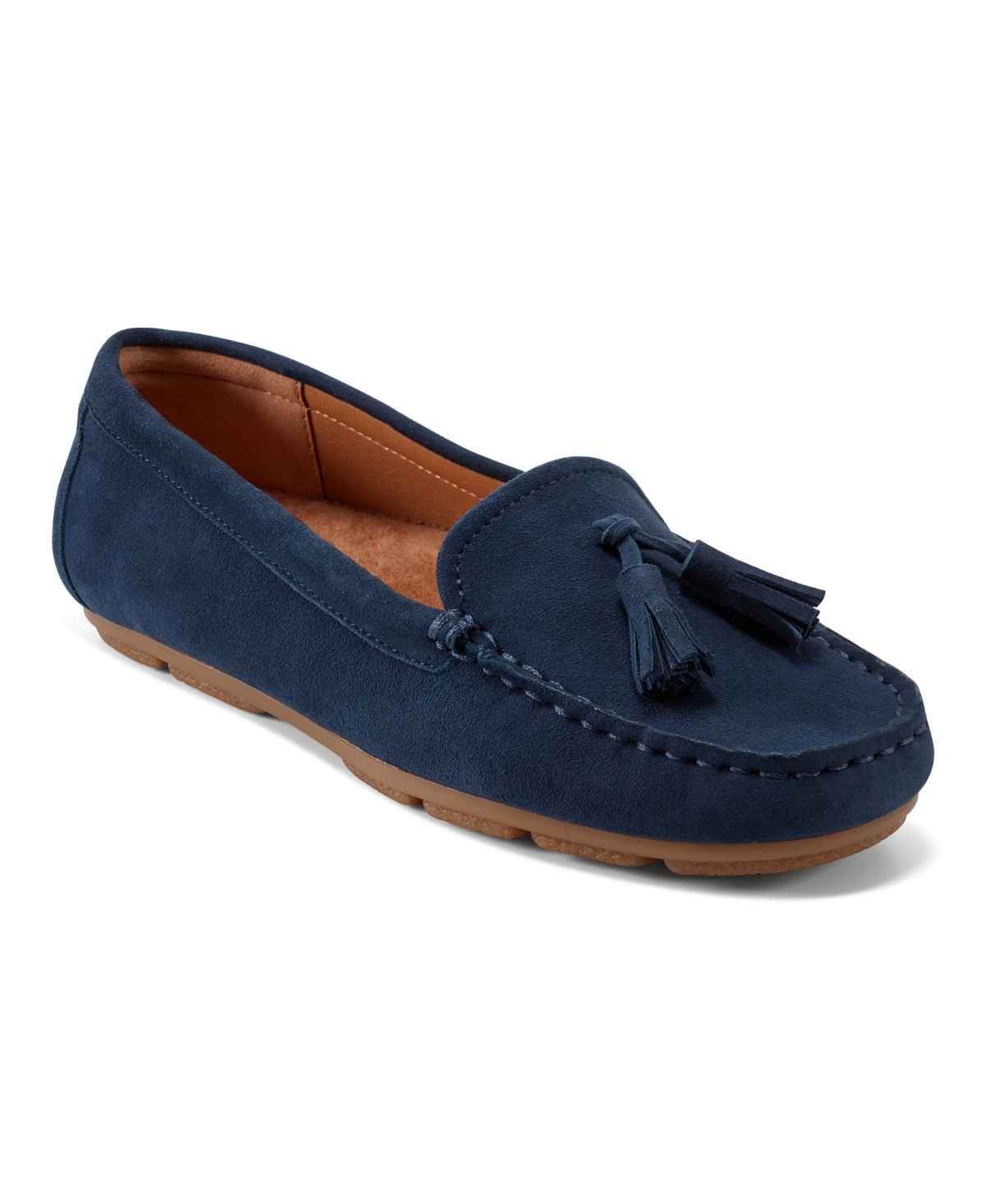 Shop Earth Women's Raquel Tassel Slip-on Loafers In Dark Blue Suede