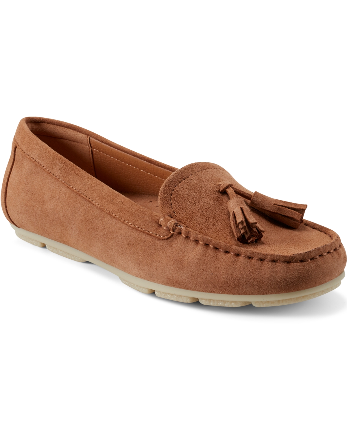 Shop Earth Women's Raquel Tassel Slip-on Loafers In Dark Natural Suede