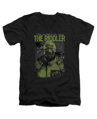 Batman Men's The (2022) Riddler Illustration Short Sleeve Adult V Neck ...