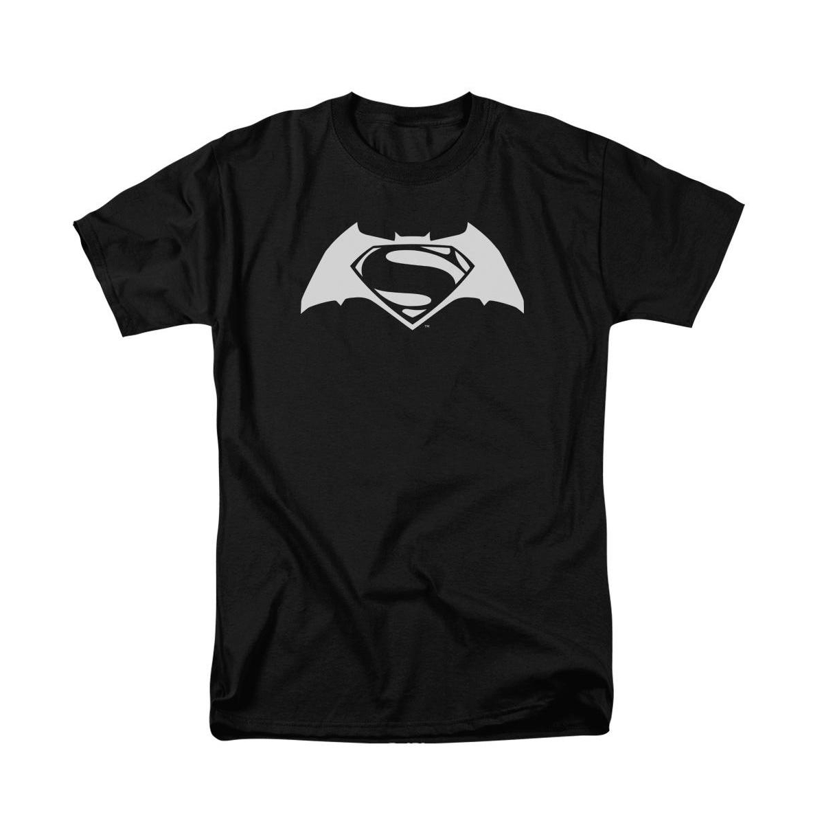 Men's Simple Logo Short Sleeve Adult Tee / T-Shirt - Black