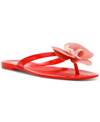 Steve Madden - Women's Poppyseed Floral Jelly Slide Sandals