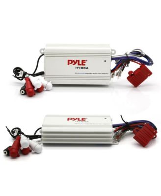 4-Channel Bluetooth Marine Amplifier Kit, Waterproof, 1200W, White