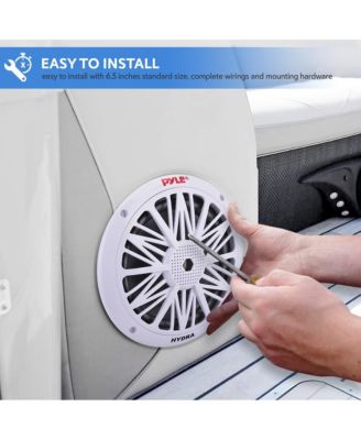 6.5" Marine Component Speakers, 2-Way, 200 Watt, Water-Resistant, White