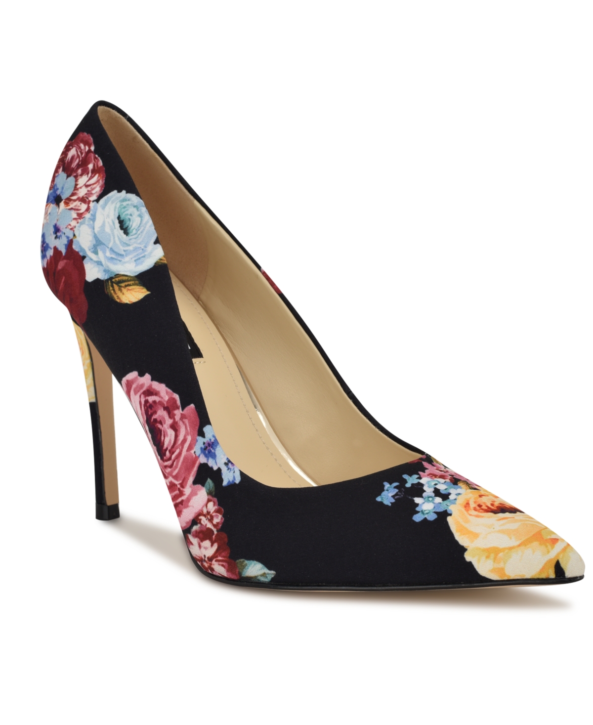 Shop Nine West Women's Fresh Slip-on Stiletto Pumps In Black Rose