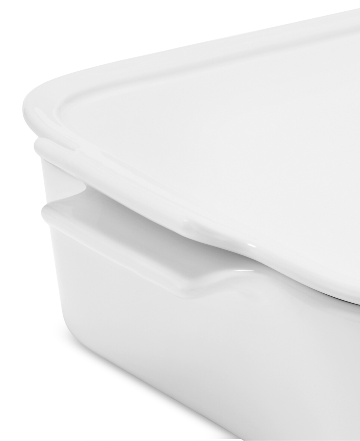 The Cellar James Medium Lasagna Baker With Lid, Exclusively At Macy's In White