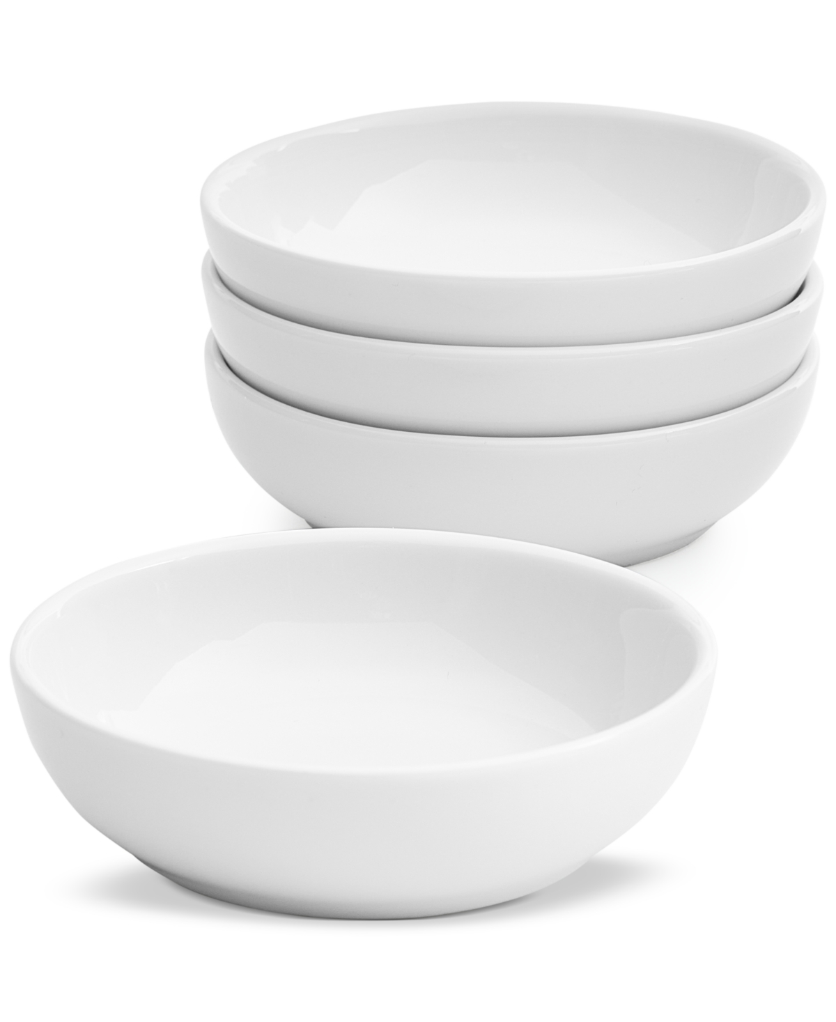 The Cellar James Round Dip Bowls, Set Of 4, Exclusively At Macy's In White