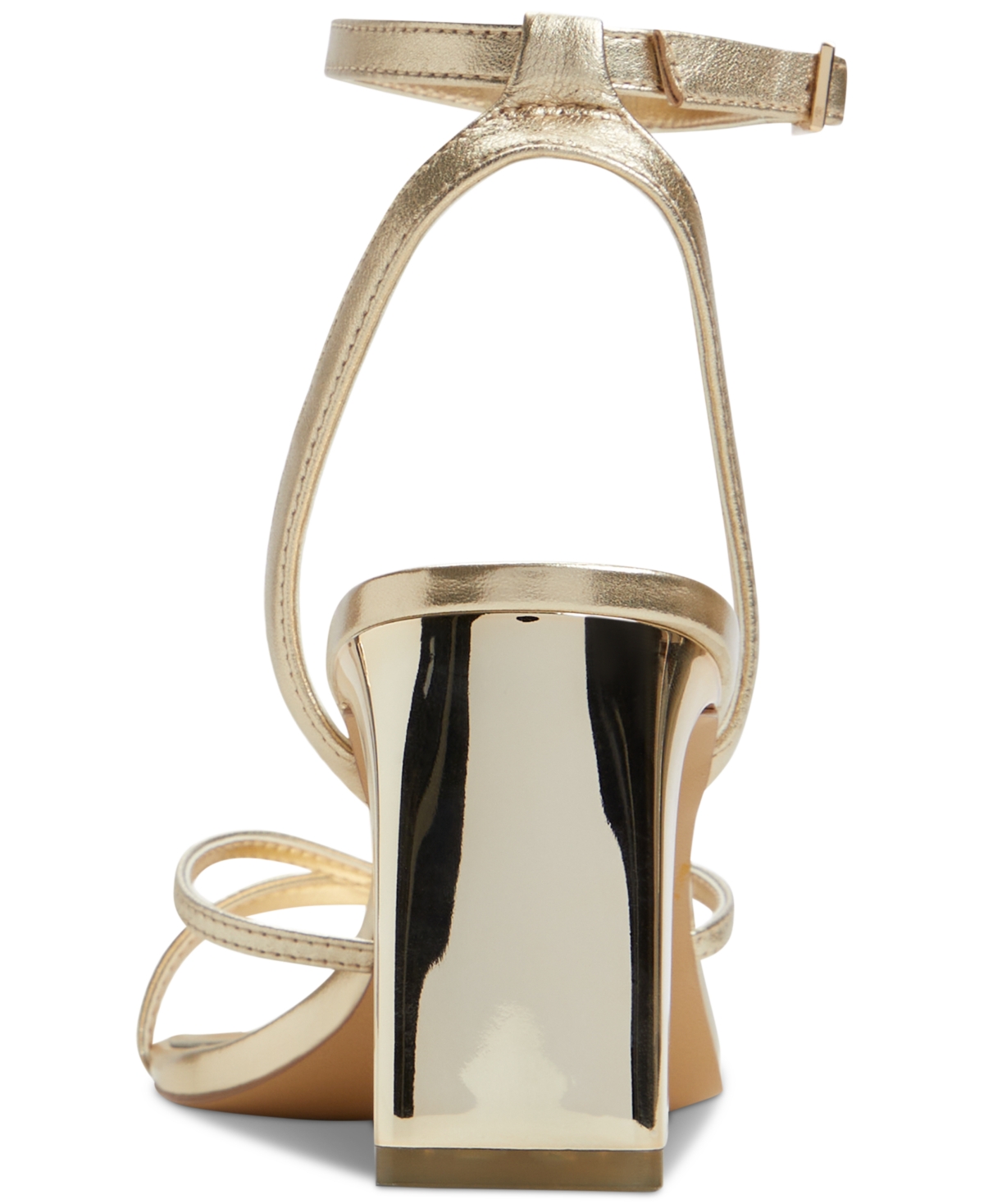 Aldo Stellare Ankle Strap Sandal In Gold Metallic