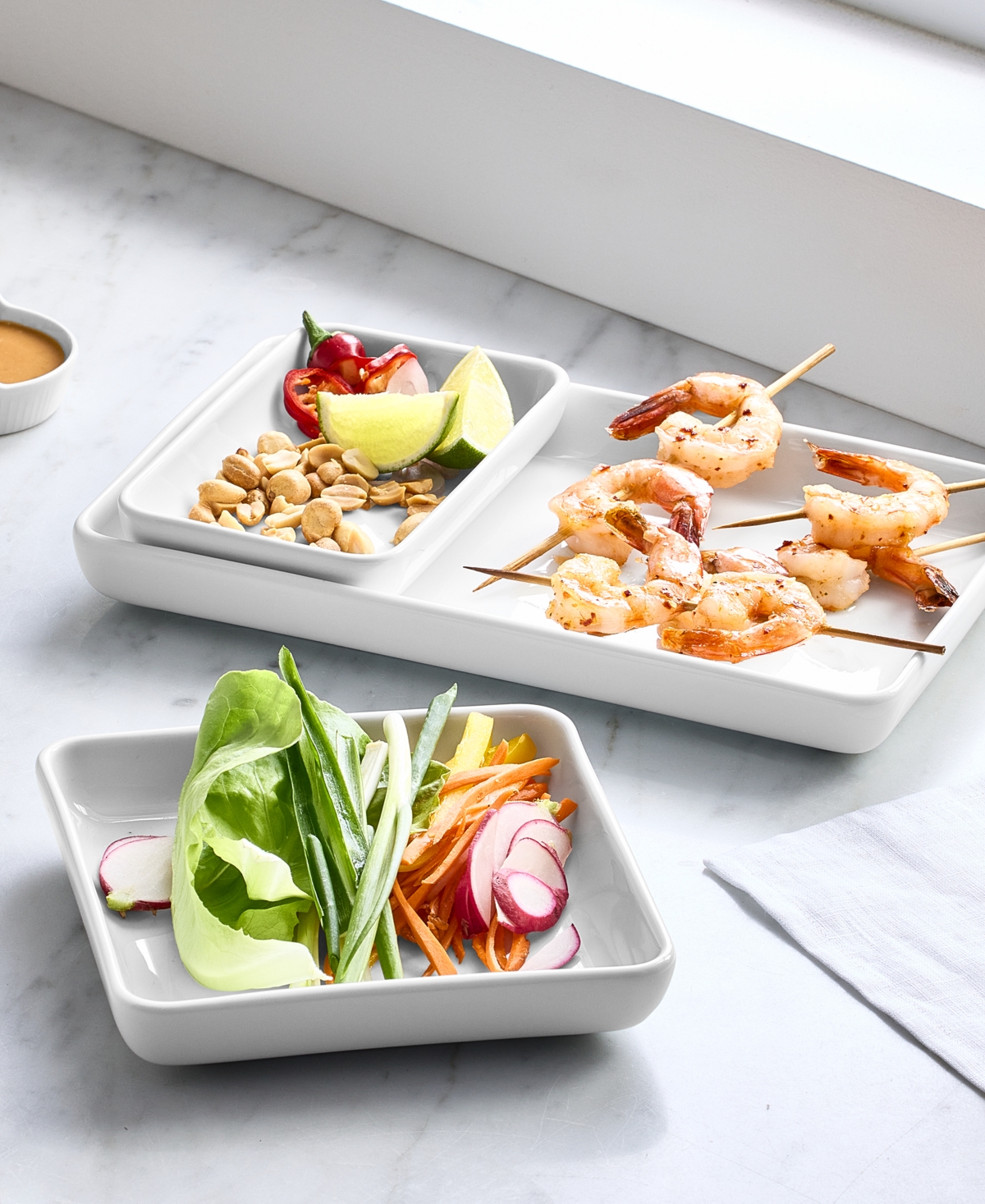 The Cellar James Nesting Servers, Set Of 3, Exclusively At Macy's In White