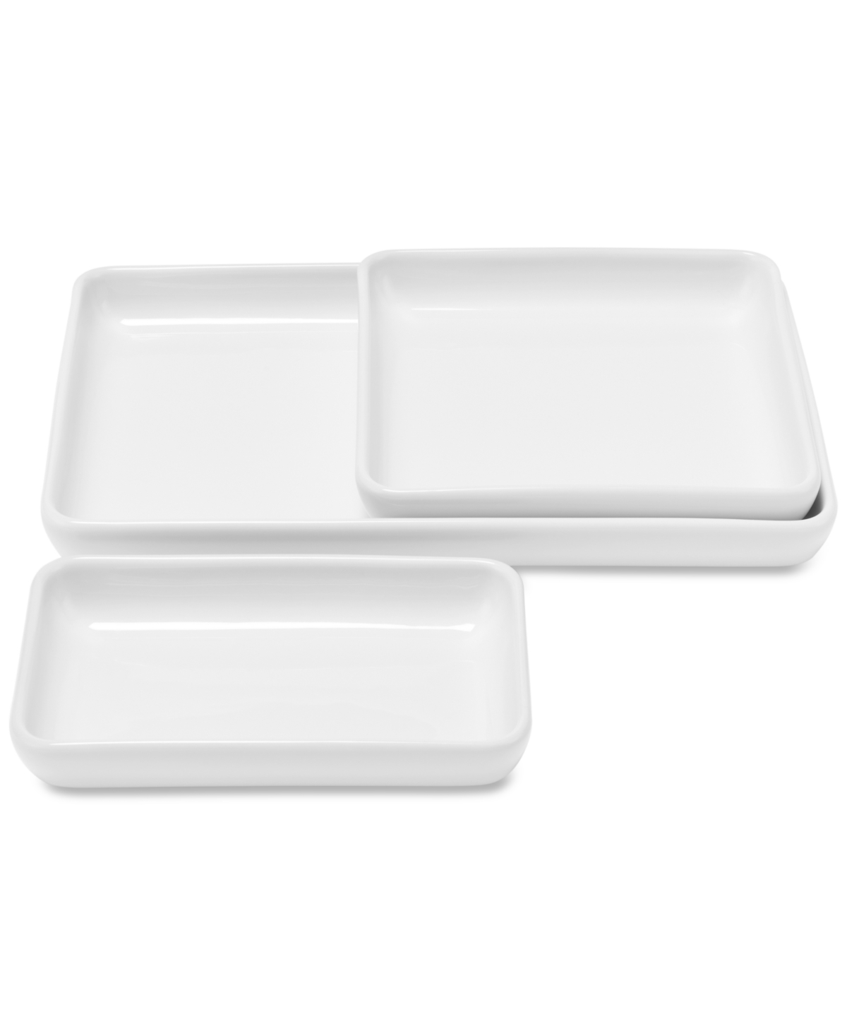 The Cellar James Nesting Servers, Set Of 3, Exclusively At Macy's In White