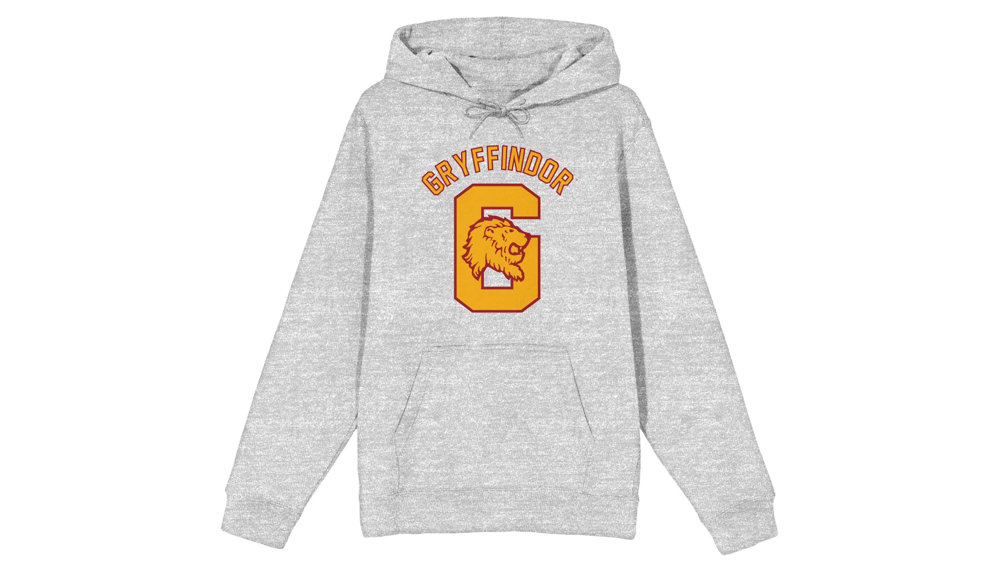 Harry Potter Men's Gryffindor Grey Long Sleeve Hoodie