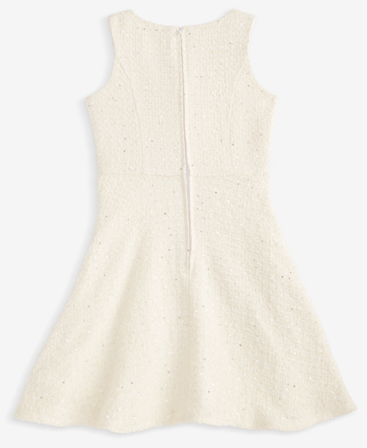 Shop With Jules Big Girl Sleeveless Button Front Dress In Cream