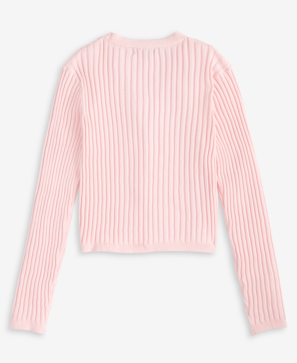 With Jules Big Girls Cardigan Sweater In Baby Pink