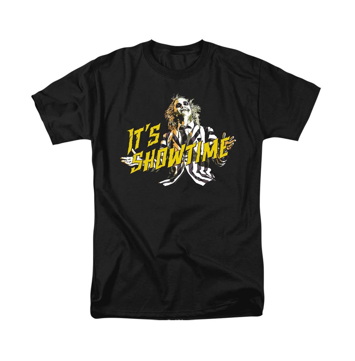 Mens Showtime Short Sleeve Adult Tee / T-Shirt - Black