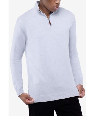 Men's Quarter Zip Mock Neck Sweater