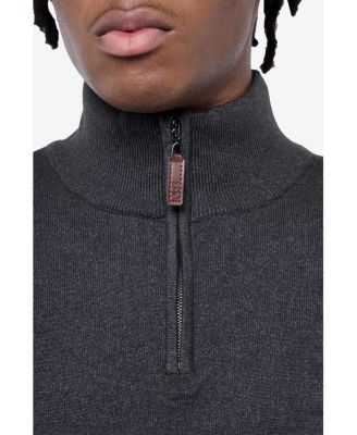 Men's Quarter Zip Mock Neck Sweater
