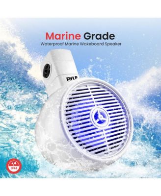 8'' Marine Bluetooth Wakeboard Speaker System with LED Lights, 300W