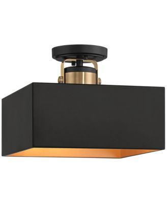 Artemis Semi Flush-Mount Ceiling Light with Modern 2-Light Metal Fixture for Kitchen or Foyer