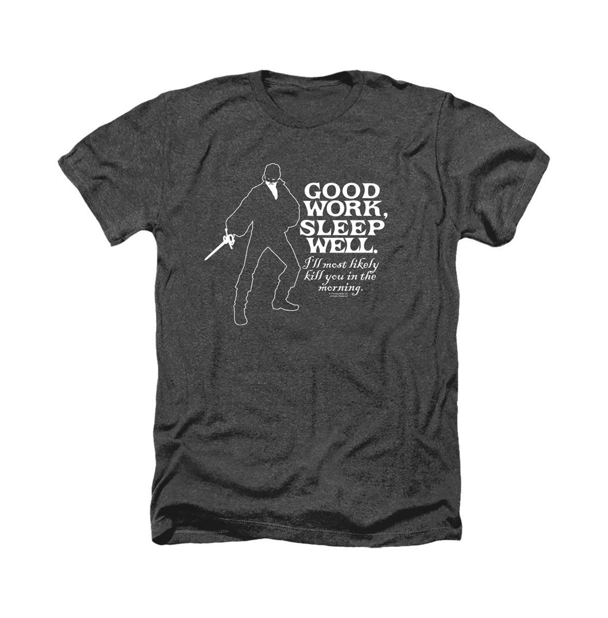 Men's Good Work Adult Heather T-Shirt - Black