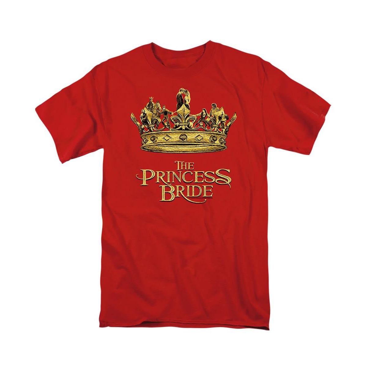 Men's Crown Short Sleeve Adult Tee / T-Shirt - Red