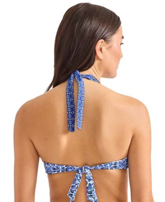 Women's Printed Underwire Halter Bikini