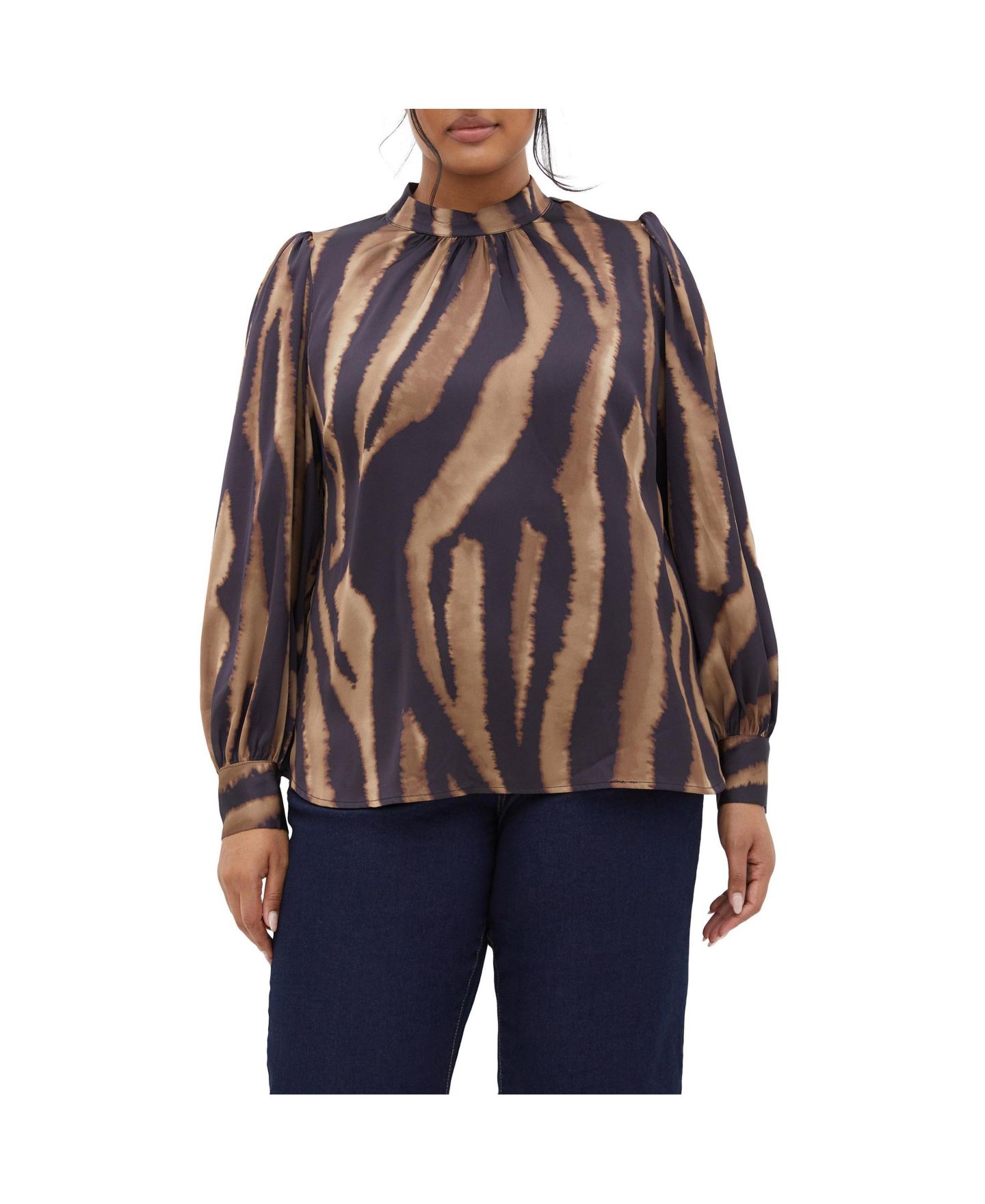 Женский топ CITY CHIC Plus Size Untamed, цвет: Brandy Untamed — фото 1