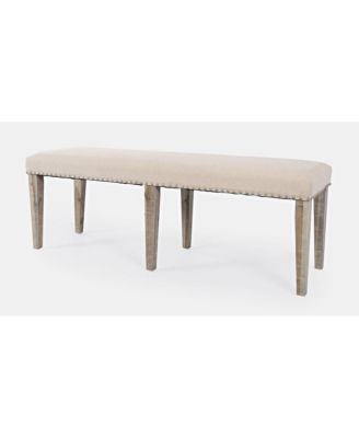 Fairview Transitional 52" Backless Upholstered Dining Bench