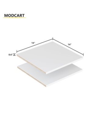 2 Pack  14&amp;#x22; Wide Modular Closet Shelves, Corner Board