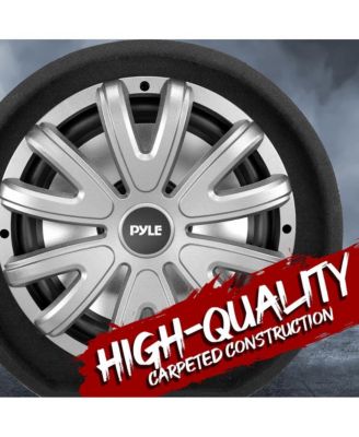 Subwoofer Box System, 12'' 500W, Carpeted Tube Enclosure, Rear Vented Design