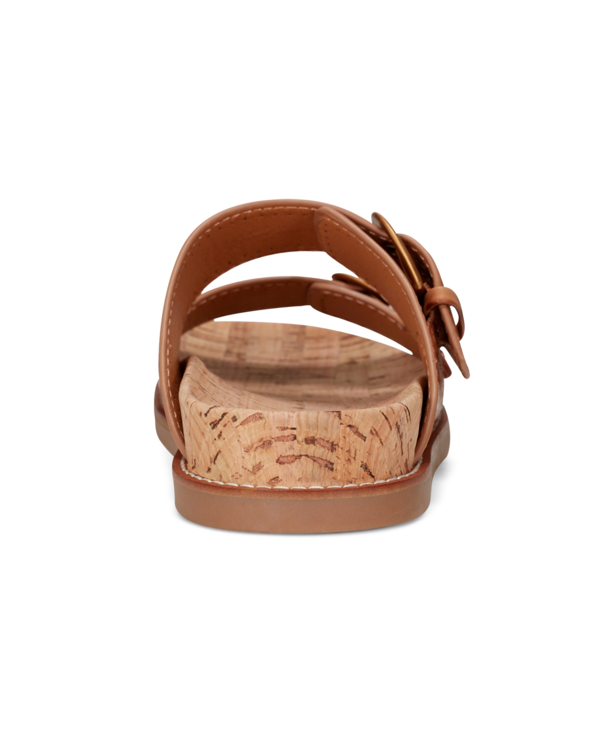 Shop Earth Women's Francii Double Band Flat Slip-on Sandals In Cognac Leather